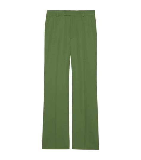 green gucci trousers|gucci trousers harrods.